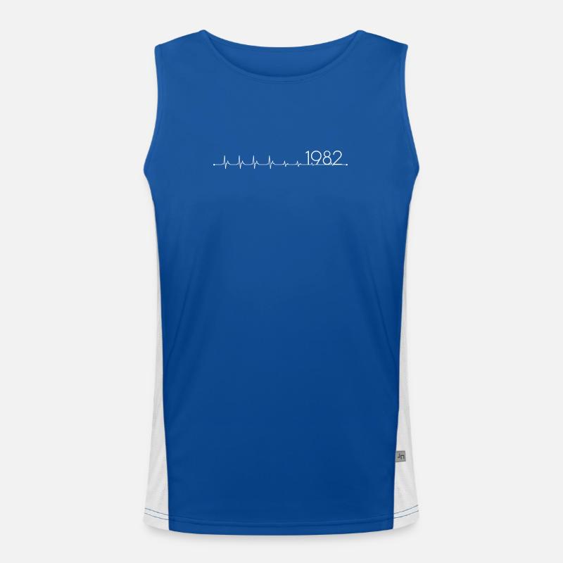 1982, Am Puls einer Generation Funktionelles Kontrast-Tank Top für Männer 