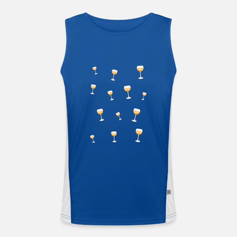 Hello aperitif Men's Functional Contrast Tank Top 