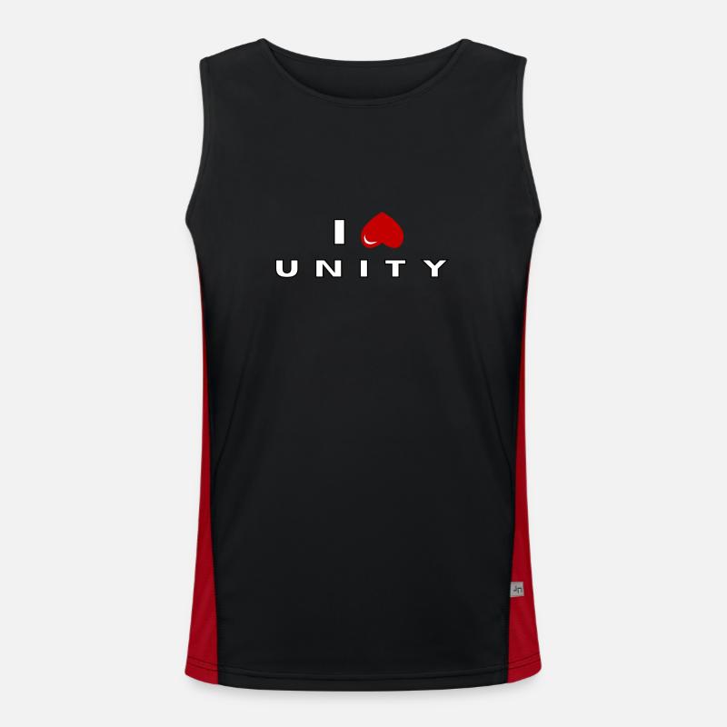 I hate Unity Men's Functional Contrast Tank Top 