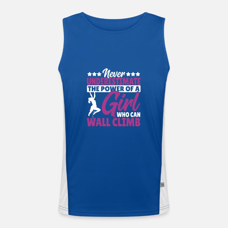Boulder Bouldering Free Climbing Wall Climbing Funktionelles Kontrast-Tank Top für Männer 
