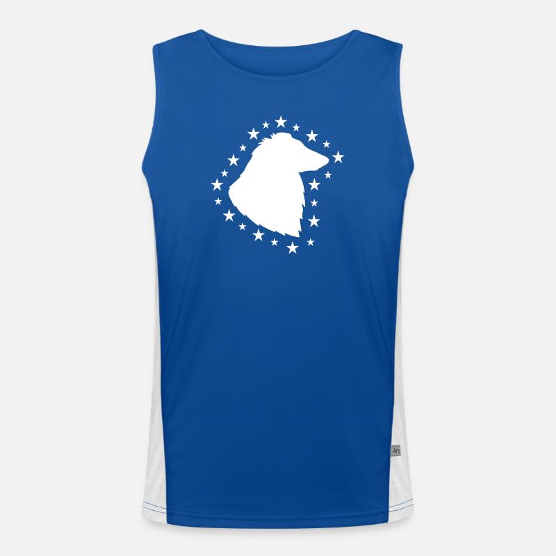 Collie Funktionelles Kontrast-Tank Top für Männer 