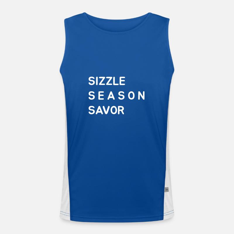 Saveur de saison grésillante Débardeur respirant contrasté Homme 