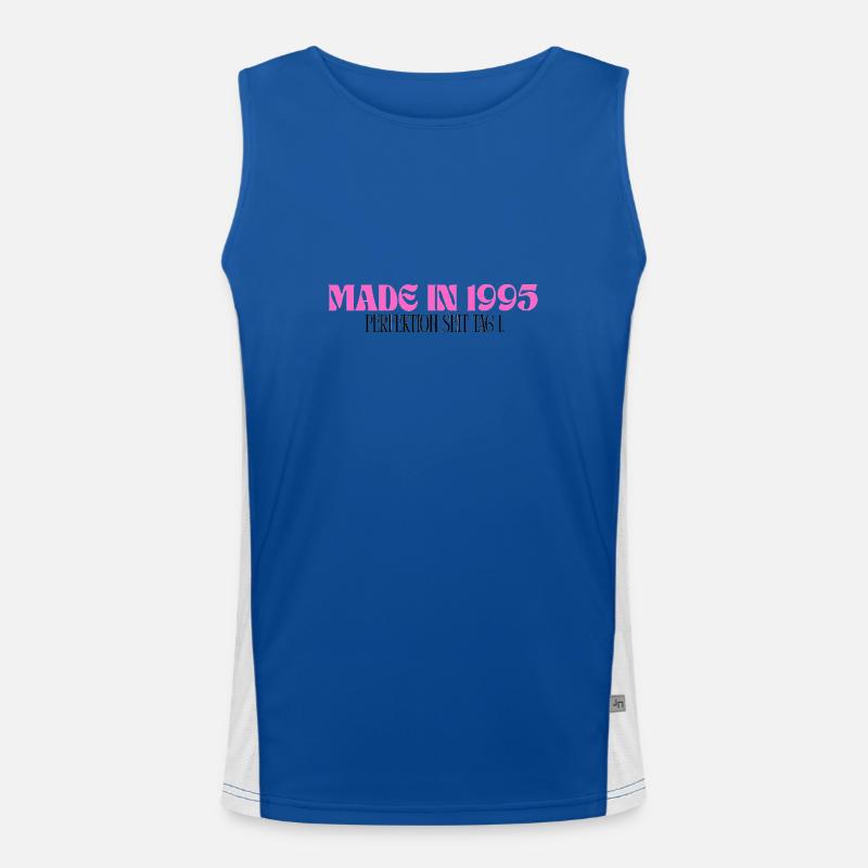 Made in 1995 - Perfektion seit Tag 1 Funktionelles Kontrast-Tank Top für Männer 