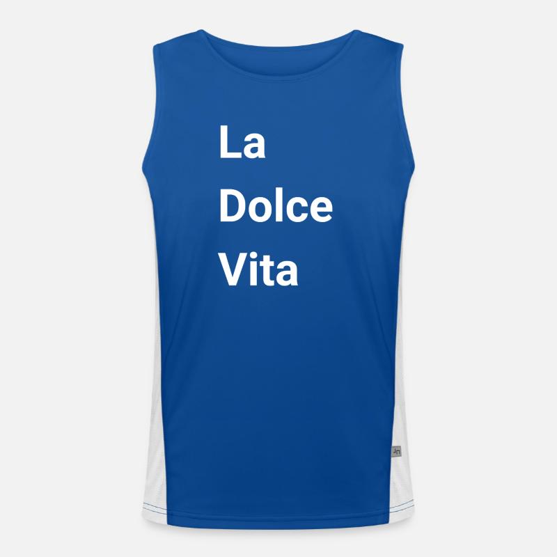 La Dolce Vita  Funktionelles Kontrast-Tank Top für Männer 