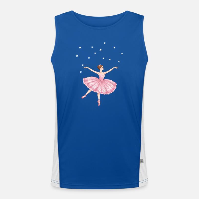 Princess Dancing Ballet Men's Functional Contrast Tank Top 