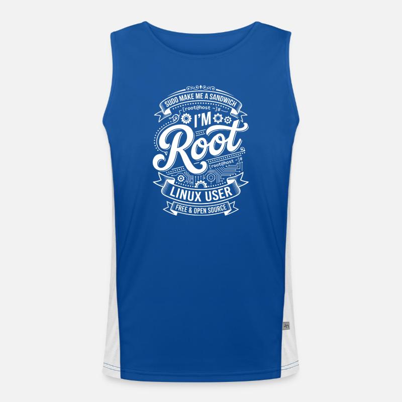 I'm Root – Linux User Men's Functional Contrast Tank Top 