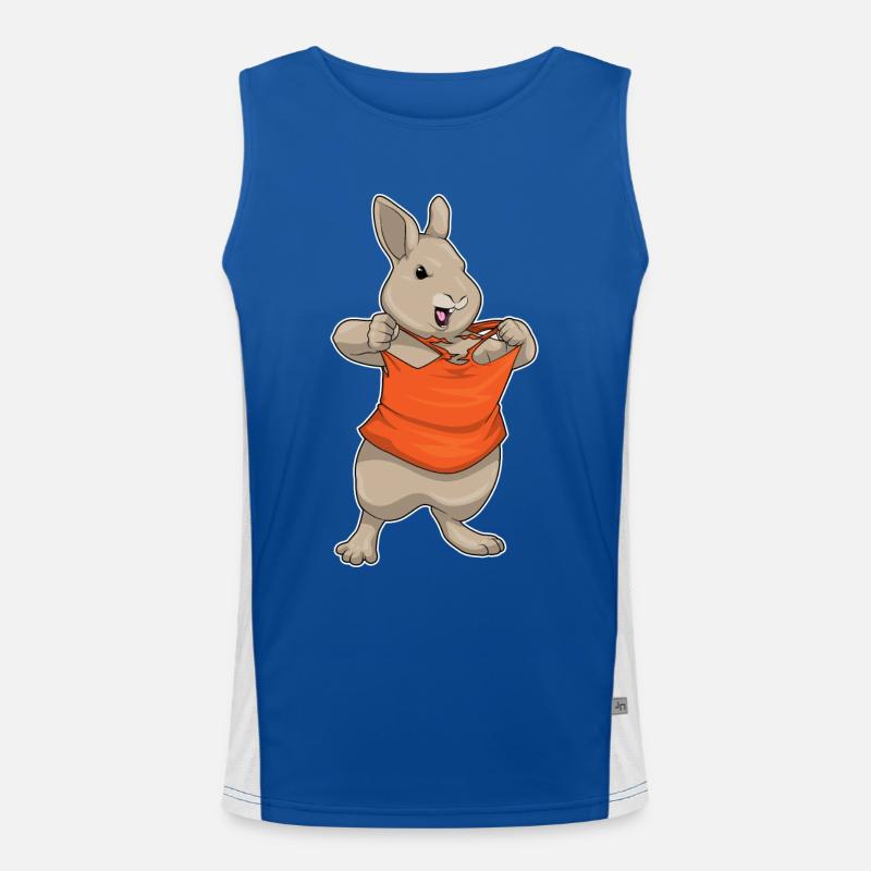 Hase Bodybuilder Bodybuilding Funktionelles Kontrast-Tank Top für Männer 