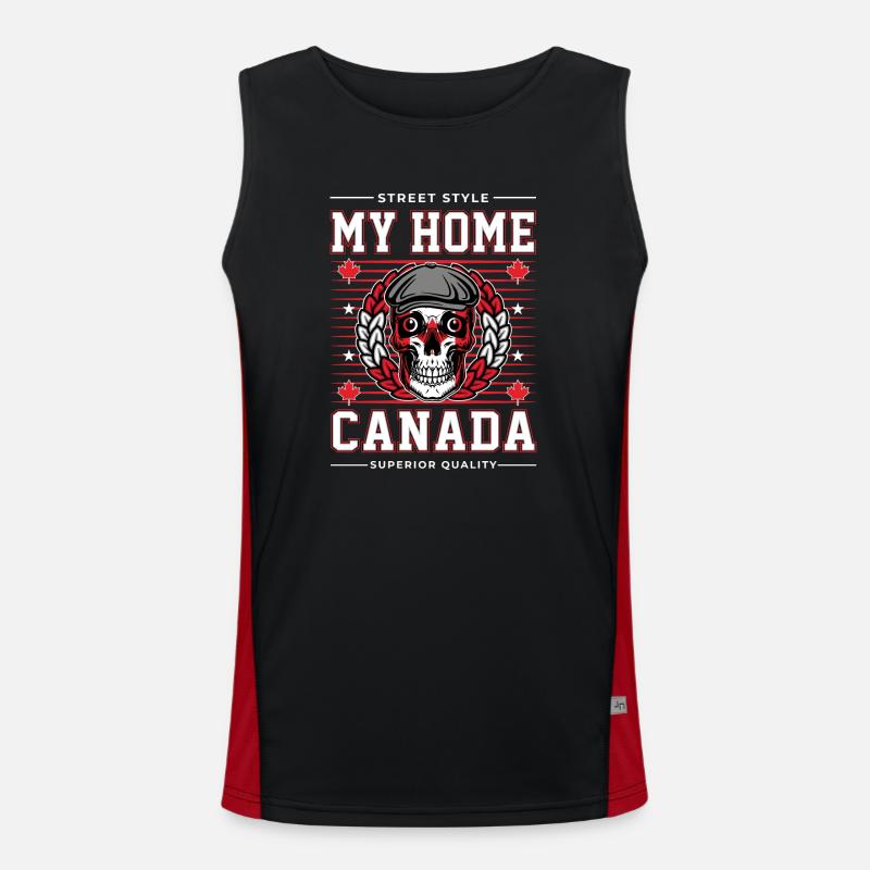 Mon chez-moi Canada Débardeur respirant contrasté Homme 
