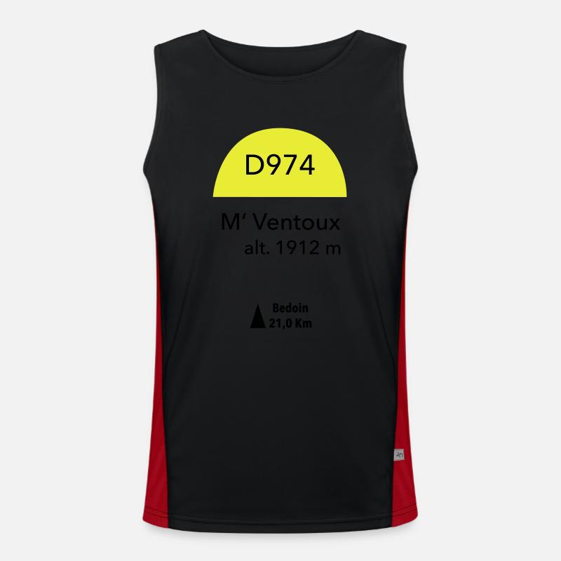 Mont Ventoux Funktionelles Kontrast-Tank Top für Männer 