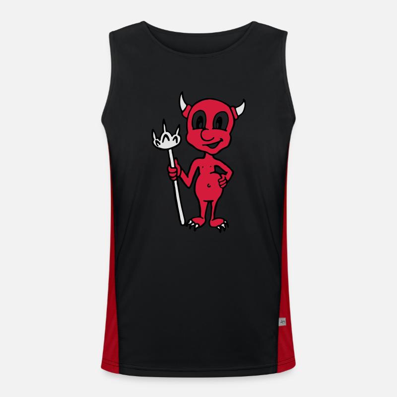 Little Devil Débardeur respirant contrasté Homme 