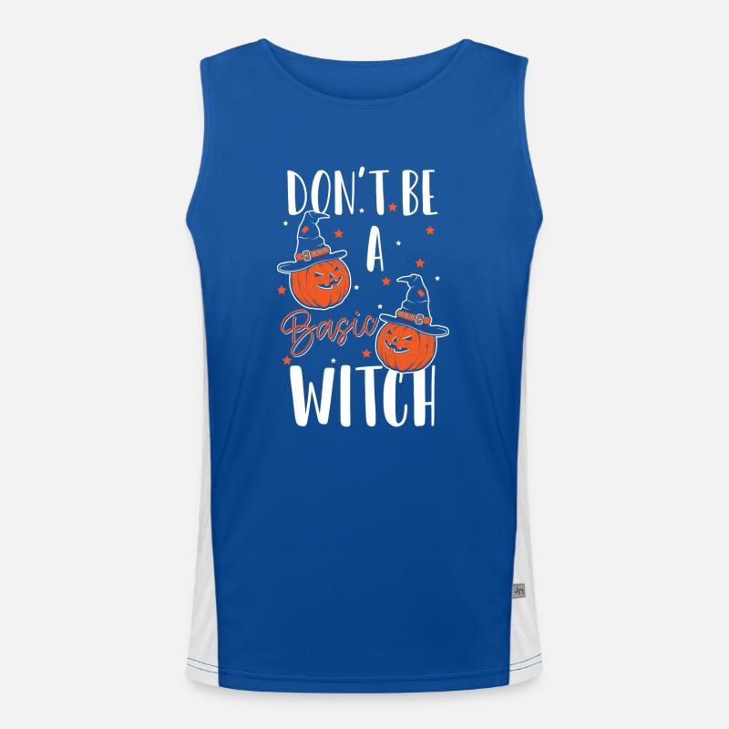 Witch Magic Spell Witches Men's Functional Contrast Tank Top 