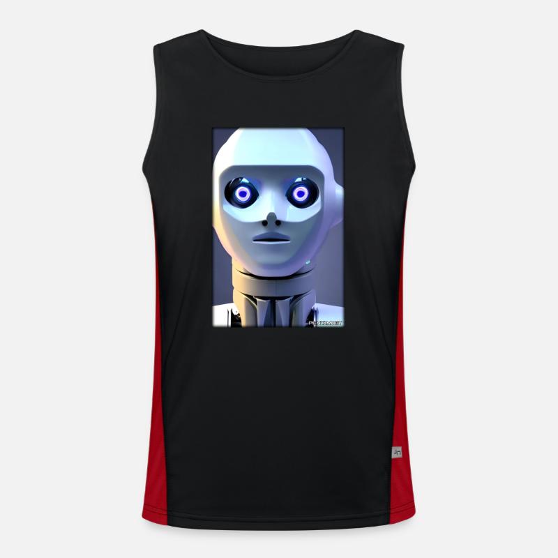 Robot Future Technology Science Android Débardeur respirant contrasté Homme 