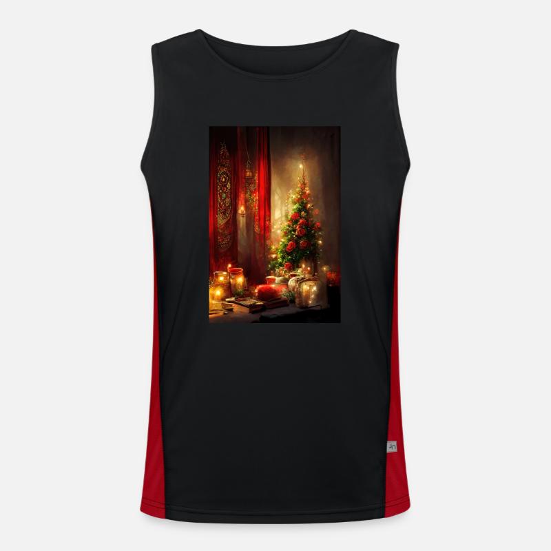 Weihnachten 12 Funktionelles Kontrast-Tank Top für Männer 