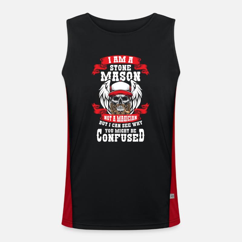 Stonemason Guild Master Men's Functional Contrast Tank Top 
