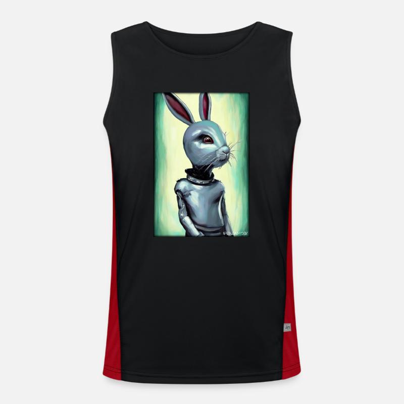 Easter Easter Cyber Future Sci-Fi Animal Men's Functional Contrast Tank Top 