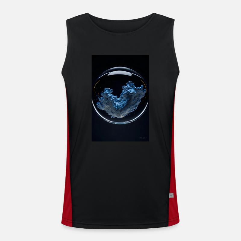 Clouds in a bubble chrome 2 Men's Functional Contrast Tank Top 