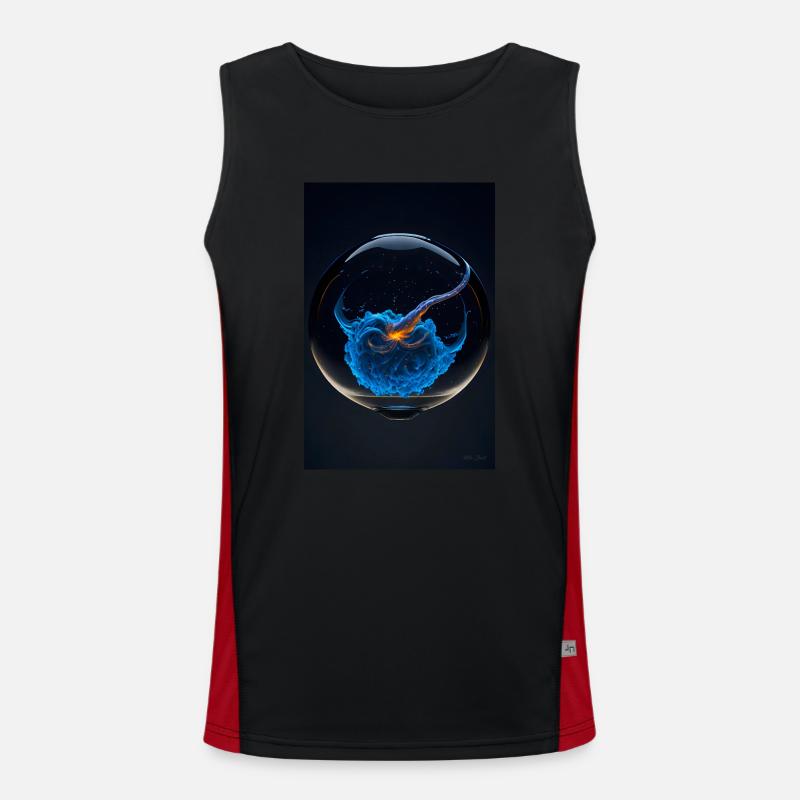 Clouds in a bubble plasma 2 Men's Functional Contrast Tank Top 