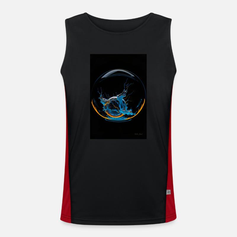 Kaos dans une bulle néon 4 Débardeur respirant contrasté Homme 