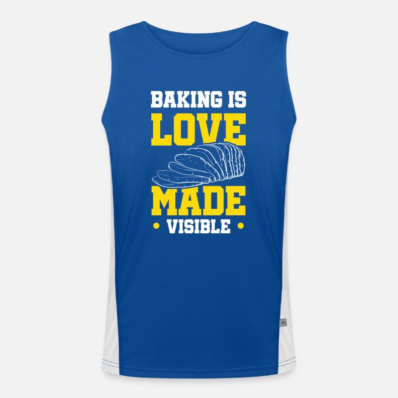 Baking is Love Men's Functional Contrast Tank Top 