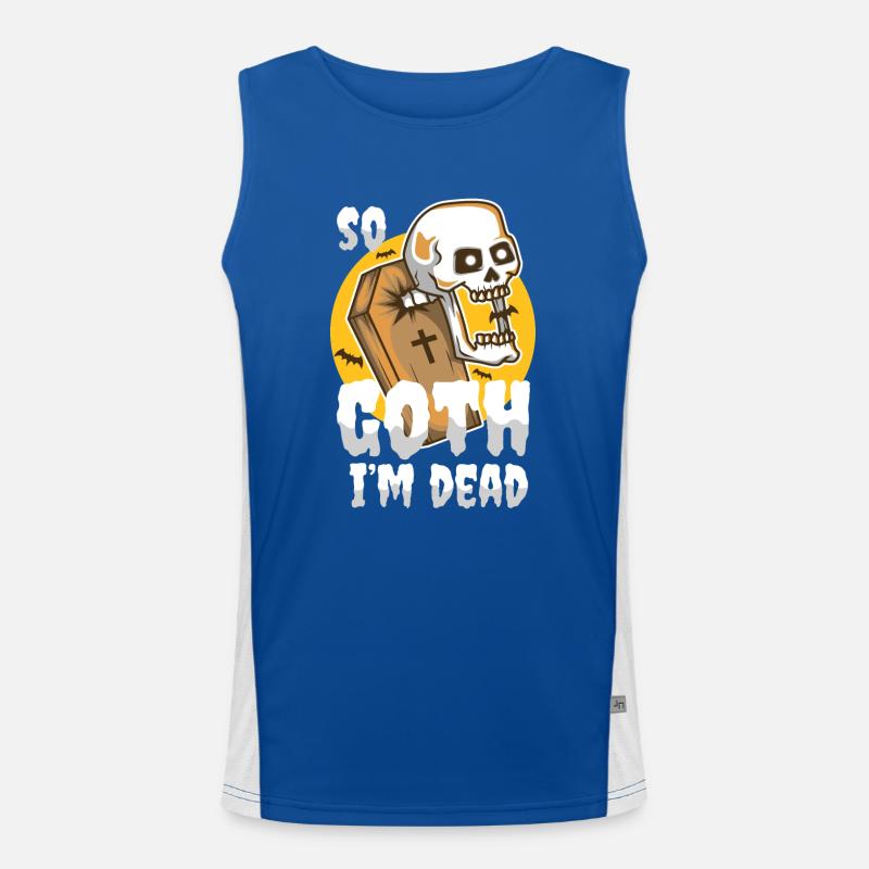 So Goth I'm Dead Men's Functional Contrast Tank Top 