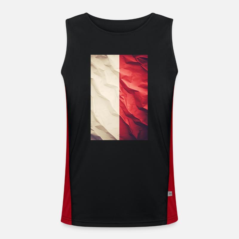 Drapeau « Malte » Débardeur respirant contrasté Homme 