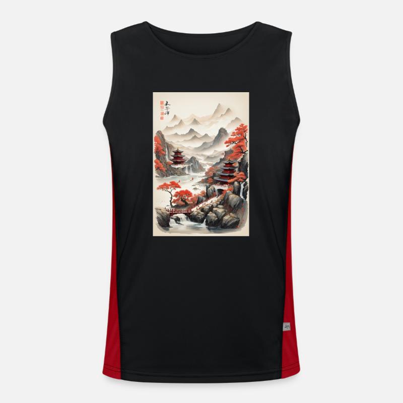 china Men's Functional Contrast Tank Top 