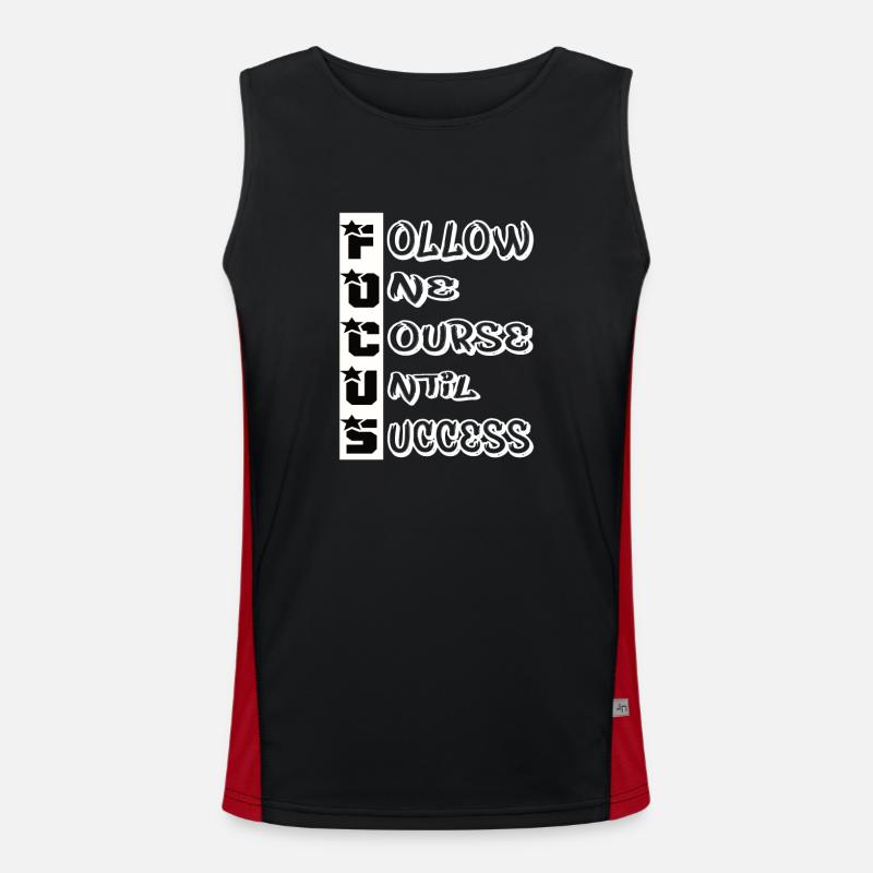 Success qoutes Men's Functional Contrast Tank Top 