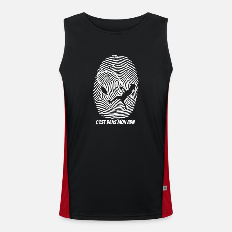 Pfirsich-DNA Funktionelles Kontrast-Tank Top für Männer 