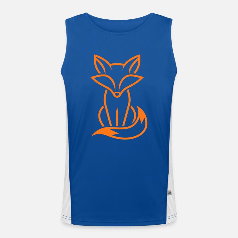 Fuchs Funktionelles Kontrast-Tank Top für Männer 