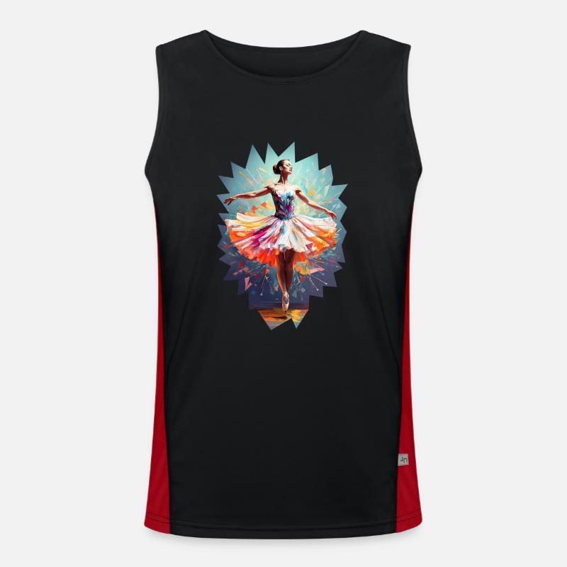 Ballet dancer modern hypercolor Men's Functional Contrast Tank Top 