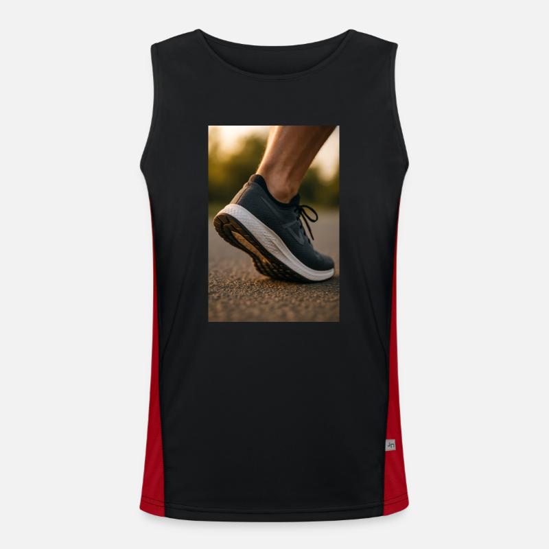 Running - Mid-step Men's Functional Contrast Tank Top 