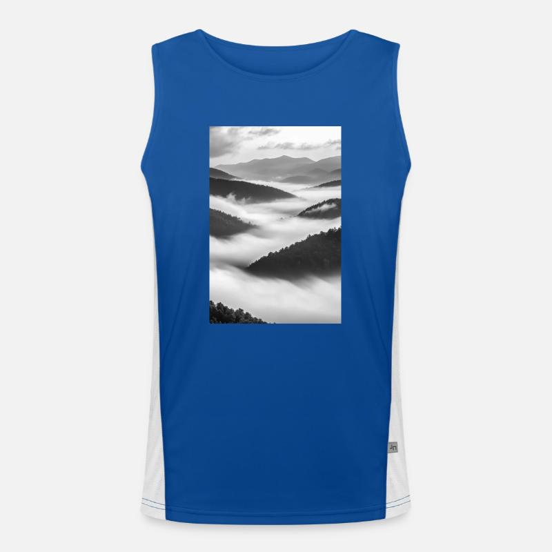 Murmures dans la brume Débardeur respirant contrasté Homme 