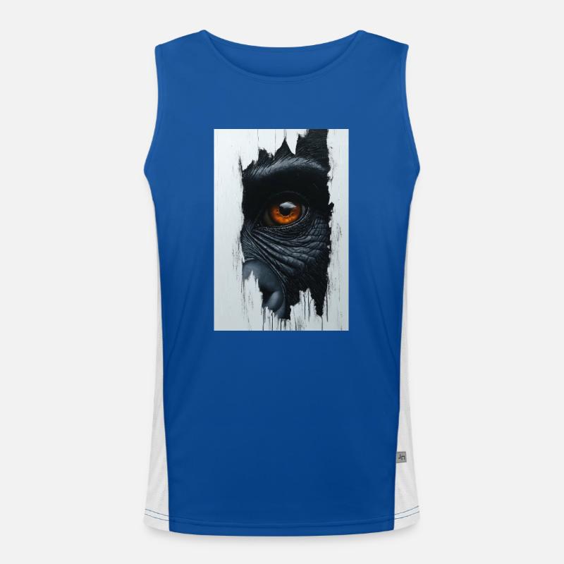 Piercing Primal Gaze Men's Functional Contrast Tank Top 