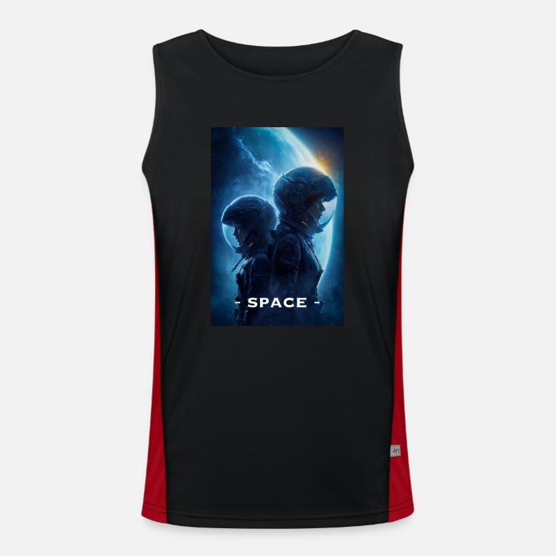Astronauts in Deep Space Men's Functional Contrast Tank Top 