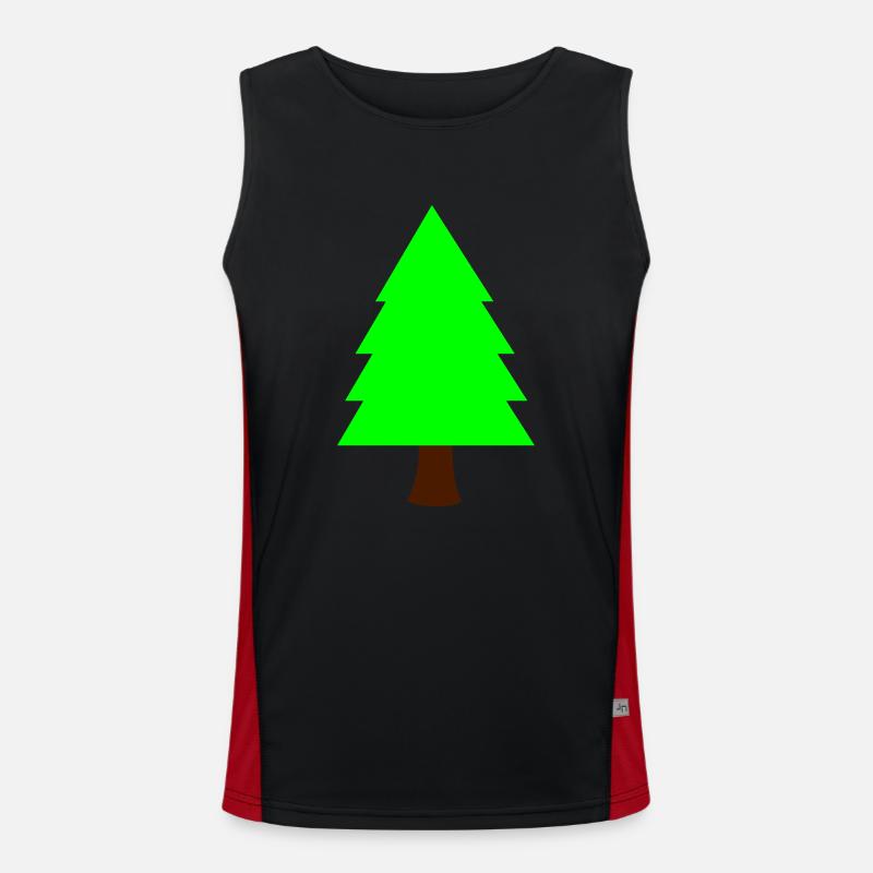 Tree, trees Men's Functional Contrast Tank Top 