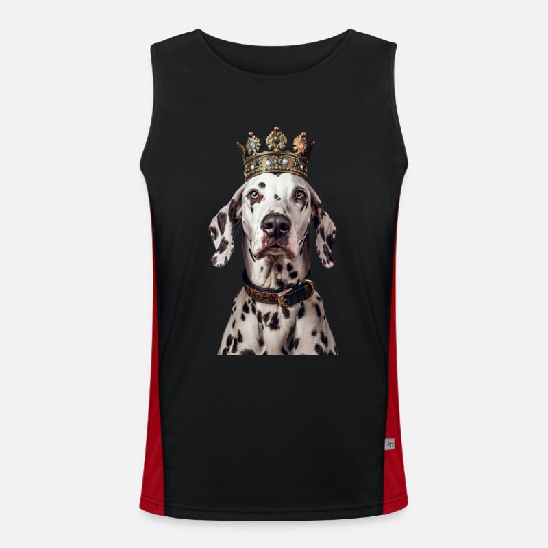 Dalmatiner Funktionelles Kontrast-Tank Top für Männer 