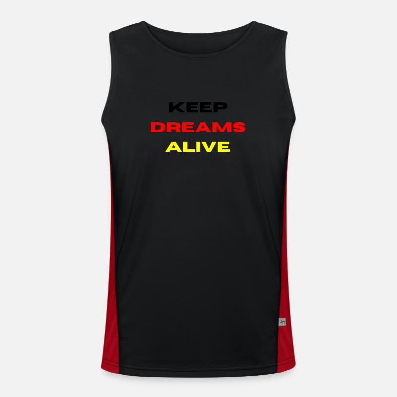 Keep Dreams Alive | DE Version Funktionelles Kontrast-Tank Top für Männer 