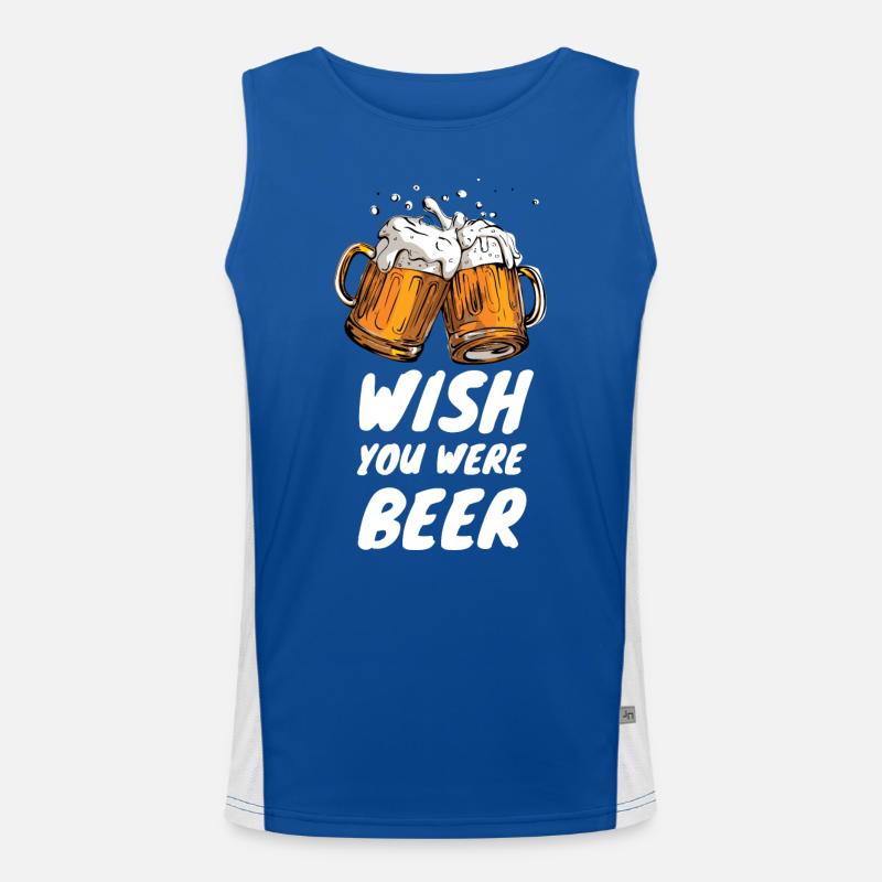 2 Bier-cooler JGA Spruch Funktionelles Kontrast-Tank Top für Männer 