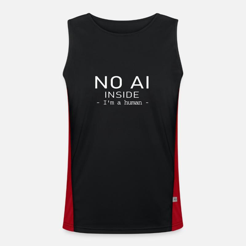 NO AI INSIDE Débardeur respirant contrasté Homme 