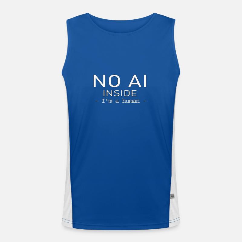 NO AI INSIDE Débardeur respirant contrasté Homme 