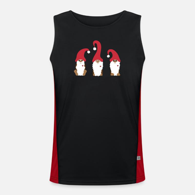 Weihnachtszwerge Funktionelles Kontrast-Tank Top für Männer 