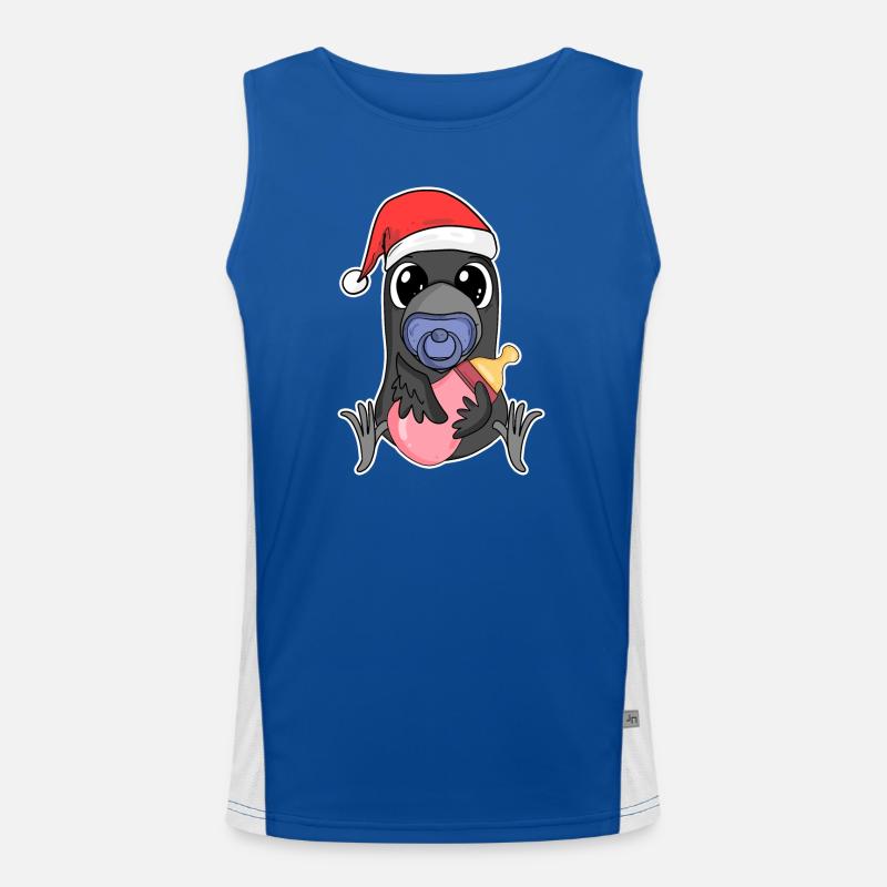 Noël Bébé Corbeau Débardeur respirant contrasté Homme 