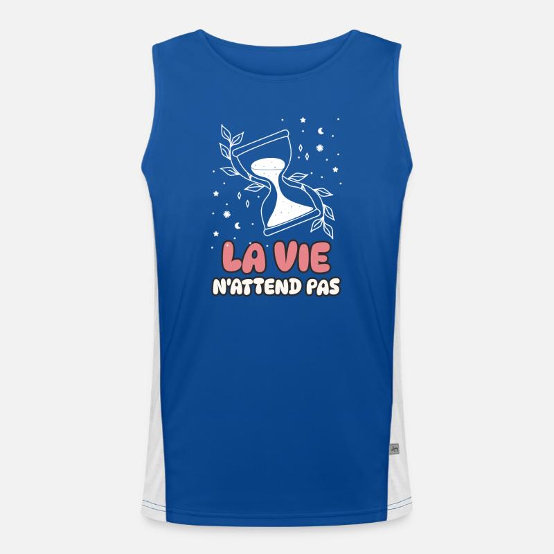 Life Doesn't Wait Men's Functional Contrast Tank Top 