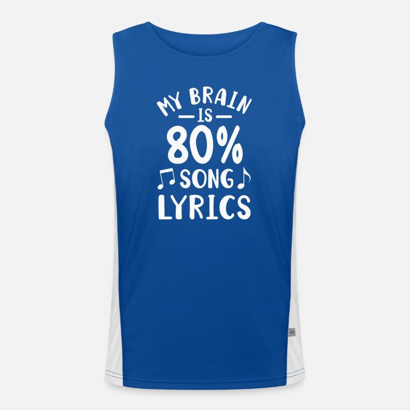 Singer Musician Singing Men's Functional Contrast Tank Top 