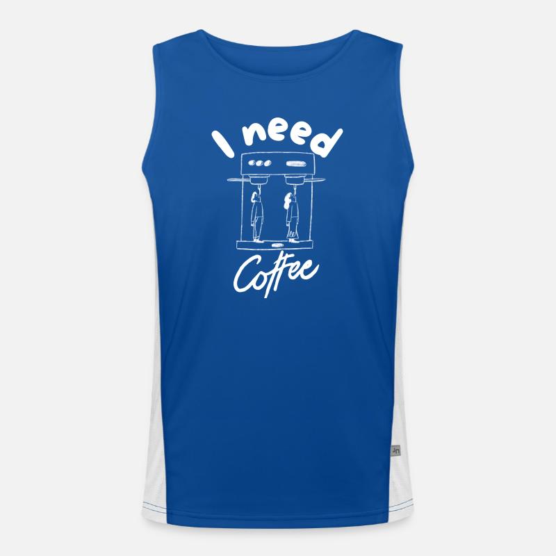 I need coffee Débardeur respirant contrasté Homme 