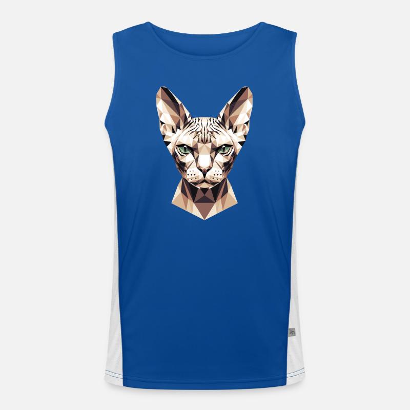 Sphynx Chat Sphynx Chat Chat Canadien Sphinx mignon Débardeur respirant contrasté Homme 
