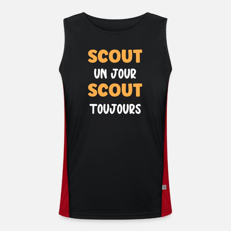 Super scout Débardeur respirant contrasté Homme 
