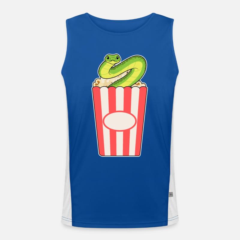 Maïs soufflé serpent Débardeur respirant contrasté Homme 