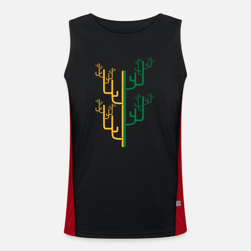 branches d'art refroidissent modèle de conception Débardeur respirant contrasté Homme 