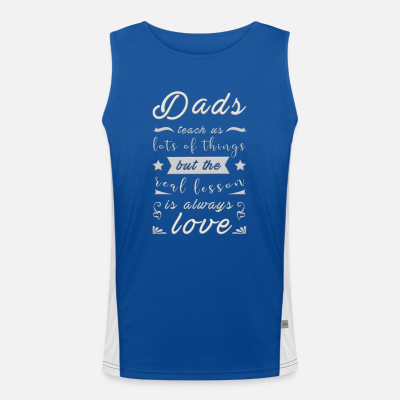 Cool Dads Zitate lieben Design Funktionelles Kontrast-Tank Top für Männer 
